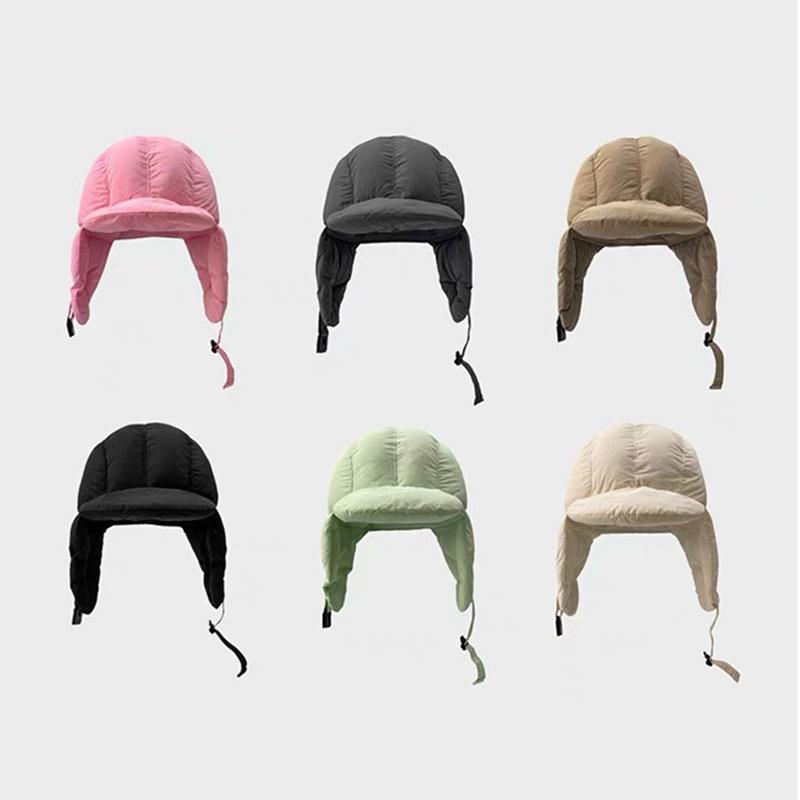 Легкая пуховая хлопковая кепка Lei Feng для мужчин и женщин, зимняя теплая защитная кепка для байкера, утолщенная бархатная кепка