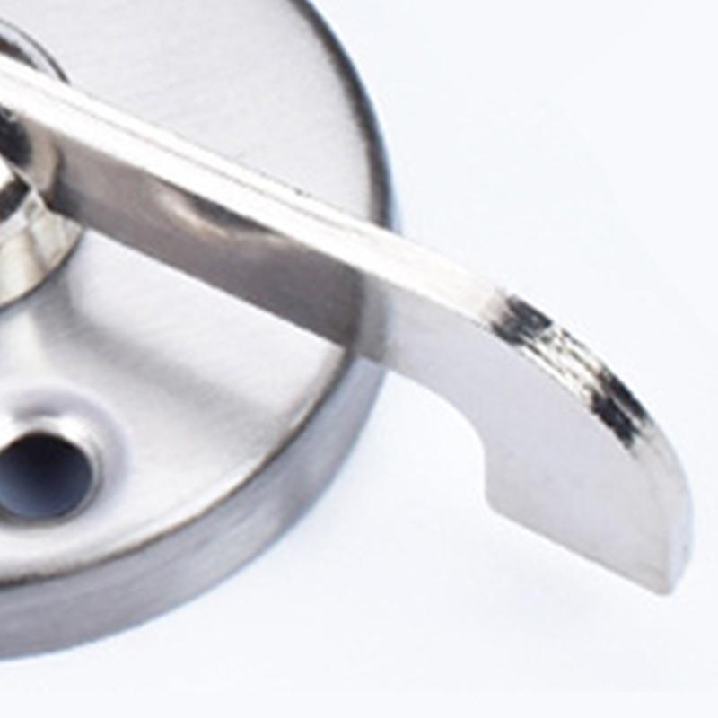 Замок для двери в ванную комнату с индикатором присутствия, круглый, из нержавеющей стали для мужчин и женщин