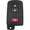 Запасной корпус брелка для ключа подходит для Toyota Tacoma Land Cruiser Prius V RAV4 2016 2017 Бесключевой доступ Пульт дистанционного управления Чехол-корпус для автомобильного брелка (1)