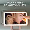 Car LED Sunvisor Makeup Mirror Makeup Cosmetic for Girls Women Sun Visor Mirror with Light Rechargeable Fill Light Universal Vanity Mirror