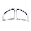 2PCs ABS Chrome Car Rear Back Fog Light Lamp Frame Decoration Sticker Cover Trim for Peugeot 2008 2014-2019 Accessories