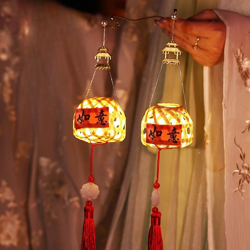 1-10 шт. DIY Фонарь на Праздник Середины Осени Китайский Фестивальный Фонарь Подвесной Фонарь Материалы для Ручной Работы Фонарь-Кролик Традиционные Фестивальные Подарки
