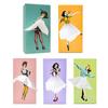 Tissue Box Holder Creative Lady Flying Skirt Design Easy Access Square Tabletop Tissue Box Holder Home Office Supplies
