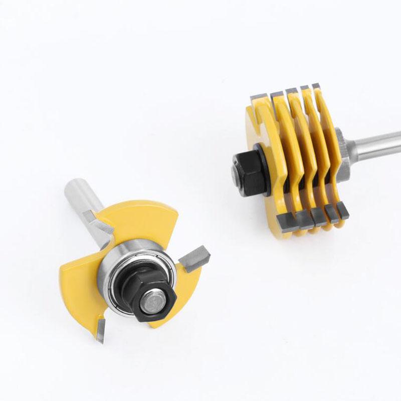 Набор фрез с 3 крыльями, 7 шт., лезвие, цементированные пазовые ножи, твердосплавные фрезы для дерева, 6 мм, 1/4 дюйма, 8 мм, 12 мм, 1/2 дюйма, хвостовик