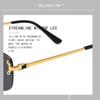 UV Protection Cut Edge Rectangular Sunglasses High Quality Gradient Lens Shades  for Women & Men