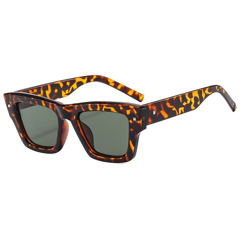 Rice nail square sunglasses new retro versatile sunglasses sunglasses simple men's concave shape