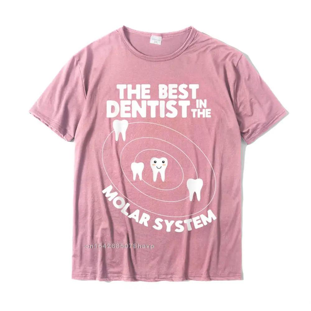 Best In The Molar System Design - Funny Tooth Pun T-Shirt Normal Top T-Shirts Classic Tops Tees Cotton Mens Classic