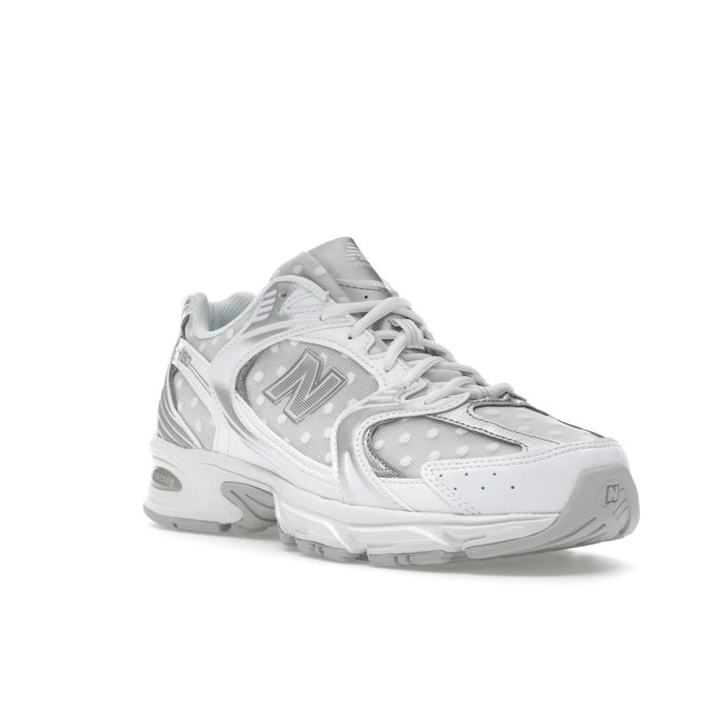 New Balance 530 Белый Серебряный Металлик Горошек Унисекс Кроссовки Серый U530HFW