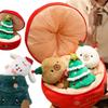 New Christmas Capybara Series Plush Dolls Apple Christmas Tree Capybara Three-In-One Surprise for Boys and Girls Christmas Gifts