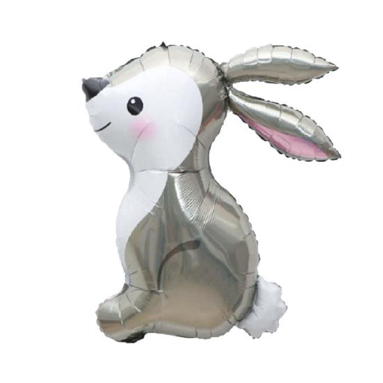 Воздушный шар из алюминиевой пленки, праздничный, без утечек, декоративный забавный воздушный шар в виде джунглей, кролика, енота, лисы, для вечеринки