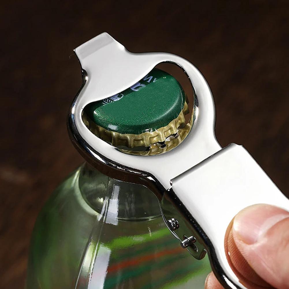 Многофункциональная открывалка для бутылок с герметичной крышкой из нержавеющей стали, облегчающая труд открывания пива, кухонные принадлежности для домашнего бара