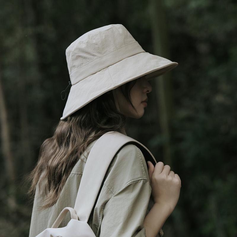 Solid color bucket hat high quality quick-drying field climbing hat four seasons men's and women's bucket hat sun protection sun hat children