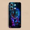 Неоновый чехол для мобильного телефона с тигром для Xiaomi Redmi Note 14 13 12 11 S Pro Plus 4G 5G Цветной чехол с принтом Красивый чехол Роскошный