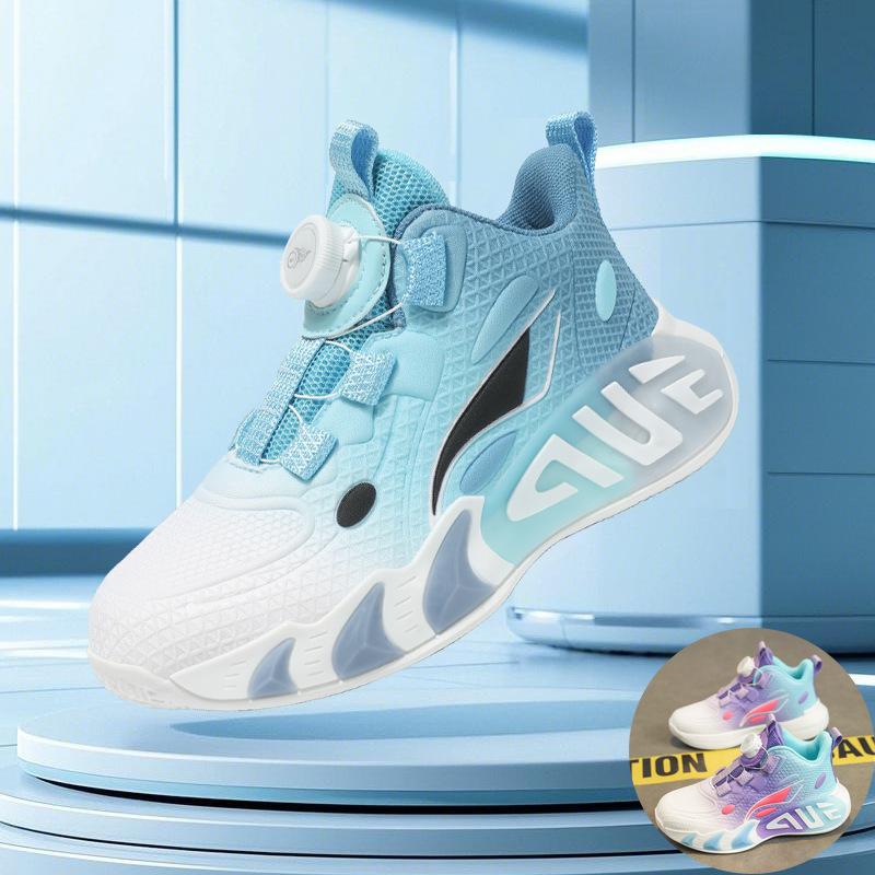 Breathable boys' basketball shoes Spring and Autumn 2025 new children's mesh sports shoes medium and older children's trendy boys' sports shoes
