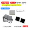 50/100PCS 25-75mm Magnet Refrigerator Badge Pin Button Maker Parts DIY Badge Button Pins for Art Crafts Making Fridge Badges Set