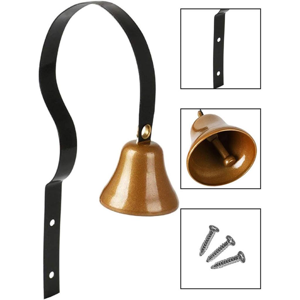 Metal Pet Dog Bell Retro Door Bell Training Doorbell Vintage Doorbell Wall Mounted Home Shop Decor