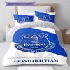 Everton logo  Pattern Bedding Quilt Set Quilt Cover Pillowcase Home Decoration Birthday Gift (1 * duvet cover + 2 * pillowcase, without core)