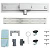 Linear Drain Shower Drain Silver 90 cm Stainless Steel 304
