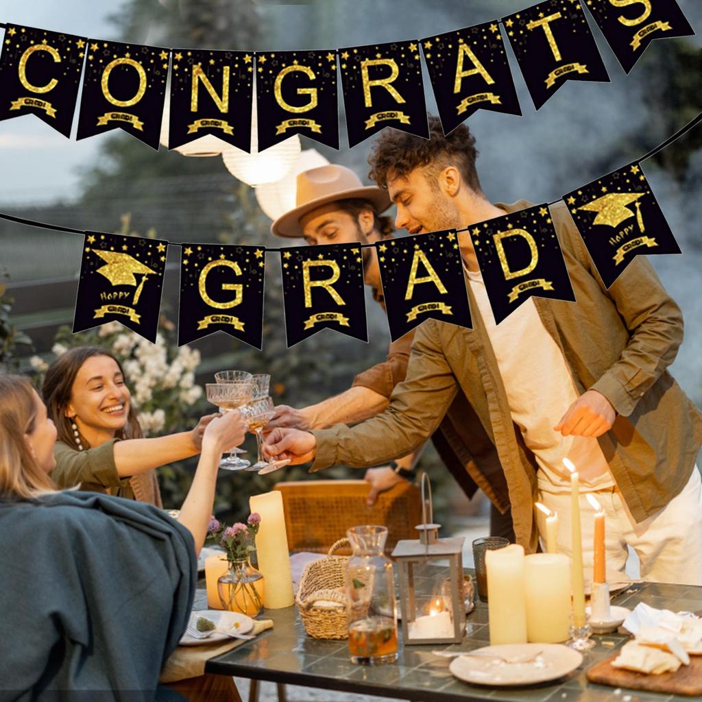 Выпускной баннер 2023, баннер с овсянкой, декоративный флаг, принадлежности для выпускного вечера