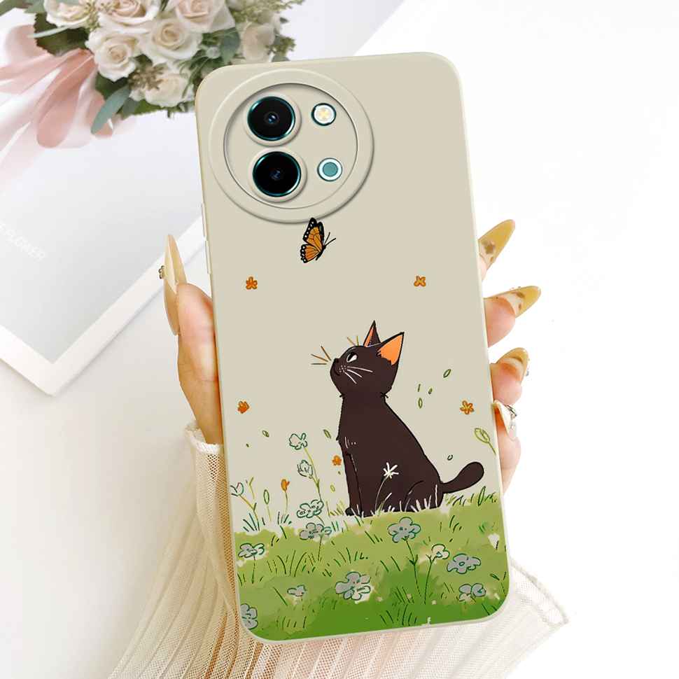 Чехол для vivo Y38 5G Новый Цветной Цветок Закат Силиконовая Задняя Крышка Для Vivo y38 Y 38 5G Ударопрочные Чехлы для Телефона Fundas Capa