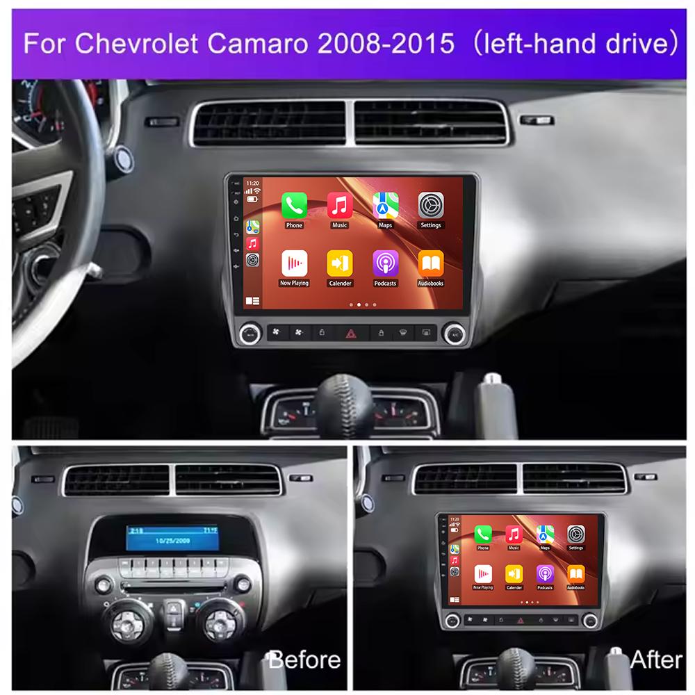 Автомобильное радио Carplay для Chevrolet Camaro 2008-2015 Навигация GPS Android Auto Bluetooth Стерео Экран Мультимедийный Плеер 2din