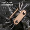 Bicycle Repair Tool Portable Folding 8-in-1 Bike Multitool Heavy Duty Metal Road Mountain