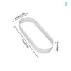 Oval Muffin Tart Rings Stainless Steel Cake Mold Perforated Cake Mousse Mold Cookies Cutter Pastry Quiche Baking Mold