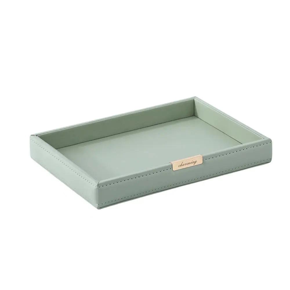 Квадратный настольный лоток для хранения вещей, декоративный туалетный столик в скандинавском стиле, держатель для часов, подставка для духов, гостиная