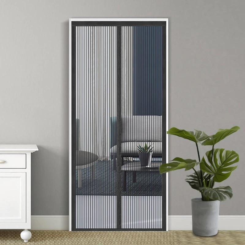 Mosquito Magnetic Screen Door Curtain Net Anti Bug Fly Insect Partition Curtain Mesh Summer Indoor Automatic Closing Door Screen