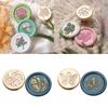 Flower Series Wax Seal Stamp Lily Sealing Wax Stamp for Invitation Scrapbooking Envelopes Cards Letters Decorations