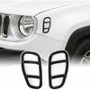 2pcs Front Fender Light Cover Gurad Trim Frame for 2015- Jeep Renegade Black