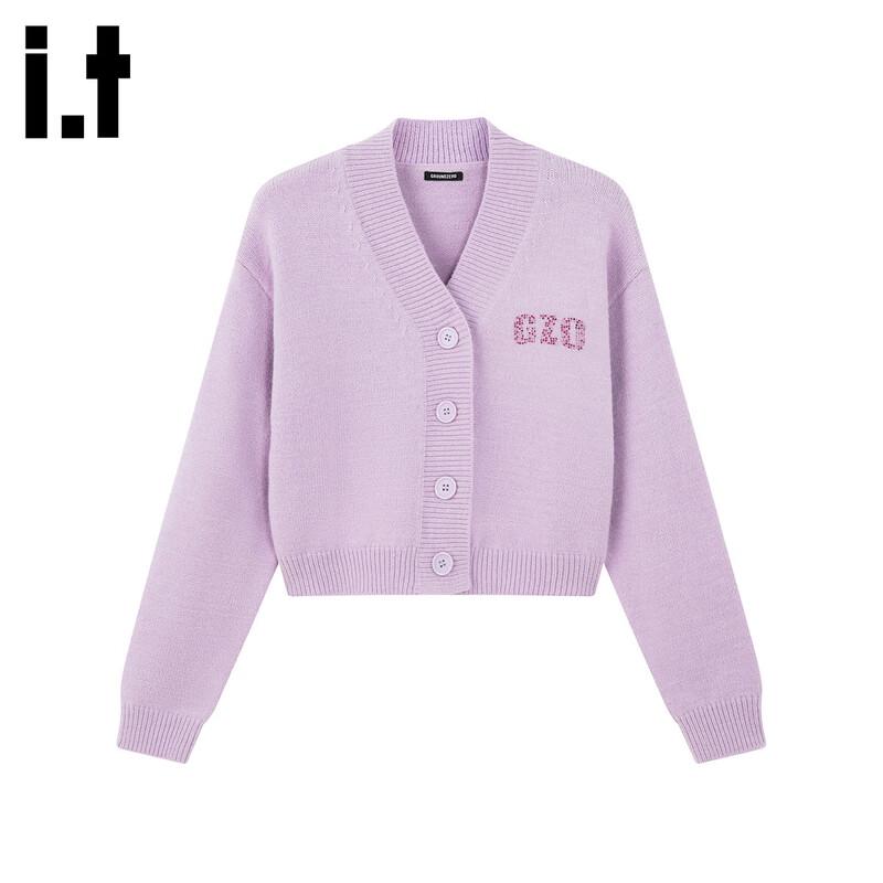 Женский кардиган-свитер GROUND ZERO с V-образным вырезом и стразами