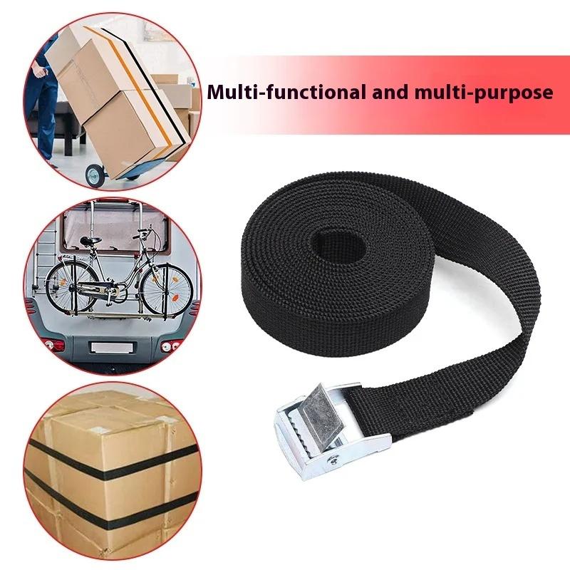 1M-5M Buckle Tie-Down Belt cargo straps for Car motorcycle bike With Metal Buckle Tow Rope Strong Ratchet Belt for Luggage Bag