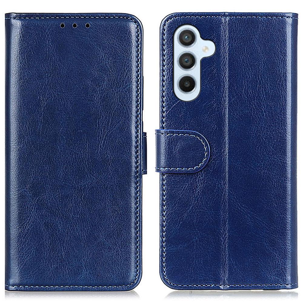Для Samsung Galaxy S24 FE Чехол Кошелек из ПУ кожи Текстура Crazy Horse Чехол для телефона