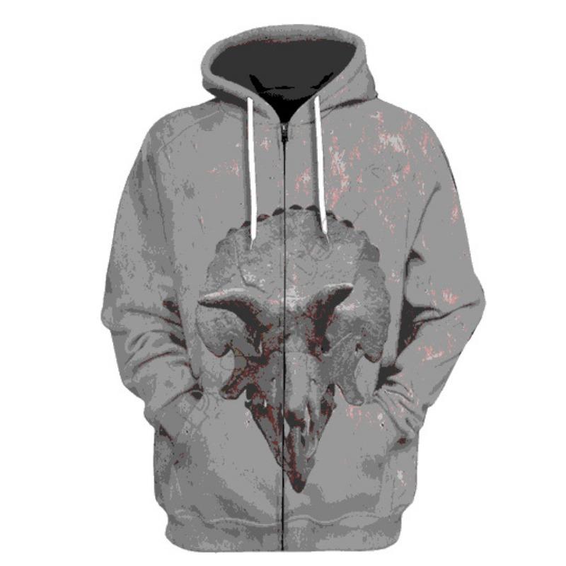 Весенне-осенняя мужская толстовка с длинным рукавом, креативный 3D цифровой принт, кардиган на молнии, топ, свитер