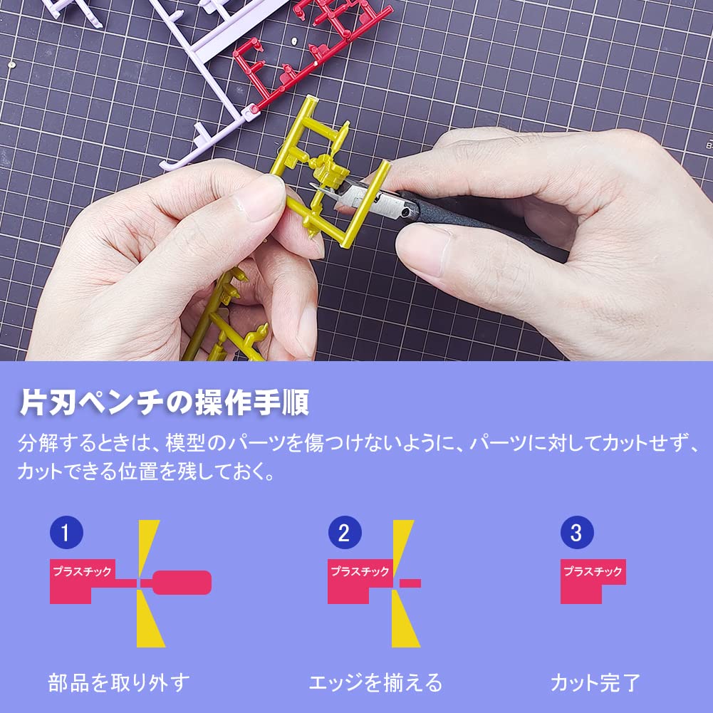 Stedi пластиковая модель лезвие тонкое инструмент для пластиковых моделей с острым тонким лезвием и защитным чехлом для щипцов для пластиковой модели черные щипцы,