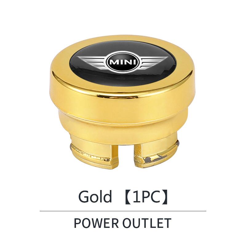 VCX16 Car Cigarette Lighter Cover Button Protective Case Anti Dust Cap For BMW Mini Cooper R50 R53 R55 R56 R60 R61 F54 F55 F56 F60