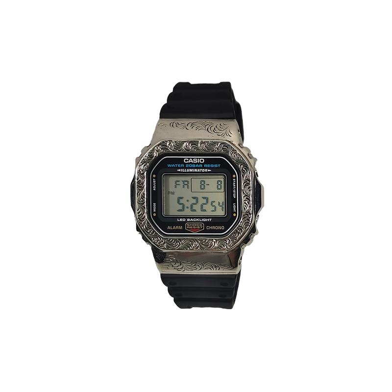 Casio Индивидуальные часы модифицированная серия корпус с медным рельефом стиль Барокко ржавый коридор Кварц полимерный ремешок того же стиля YinSeShuiWenBiaoKe