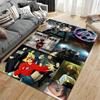 Rock Music Area Rug, Linkin Park Color Collage Concert Stage Fireworks Hybrid Theory Band Print, Music Fan Decor, Non-Slip Mat