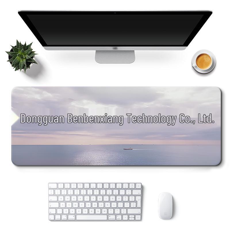 Очень большой коврик для стола с милым дизайном для девочки - Нескользящий коврик для мыши в стиле пейзажа