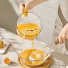 Чашка для взбивания яиц с ручкой и фильтрующей пластиной Пластиковая мерная чашка для приготовления пищи и выпечки Кухонные принадлежности для фильтрации яичной жидкости Мытье фруктов