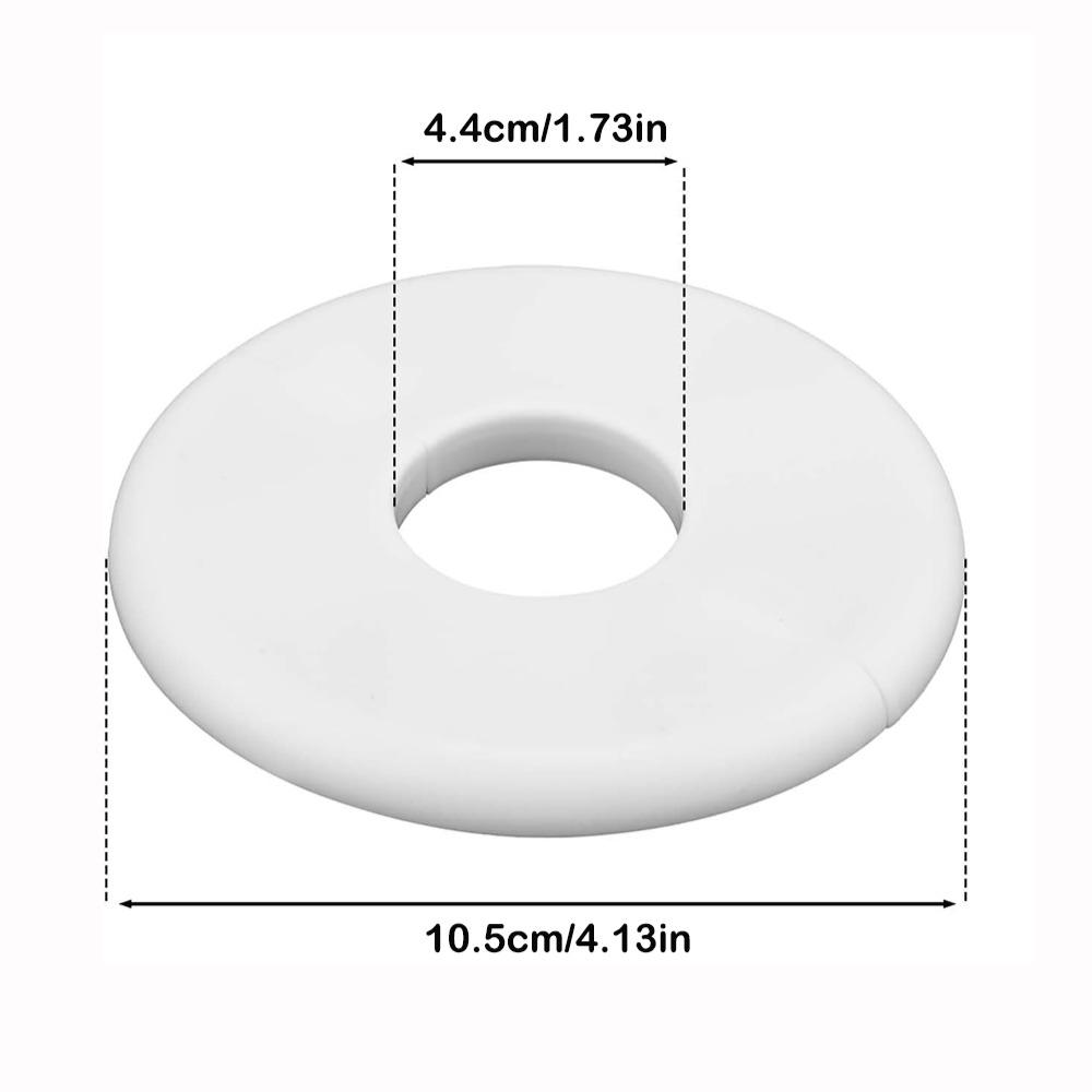New Splittable Wall Hole Decorative Cover Self-adhesive White Wall Split Flange Round Hole Decor Plumbing Floor Ceiling