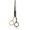 5.5 Inch Black and Gold Hair Scissors, Girl's Bangs Trimming Tool, Pet Hair Styling Tool, Pet Facial Hair Repair