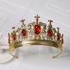 1 шт. Роскошная корона короля и королевы, металл, кристалл, элегантный головной убор для мужчин и женщин, для вечеринки, праздника, аксессуары для волос, корона, подарок