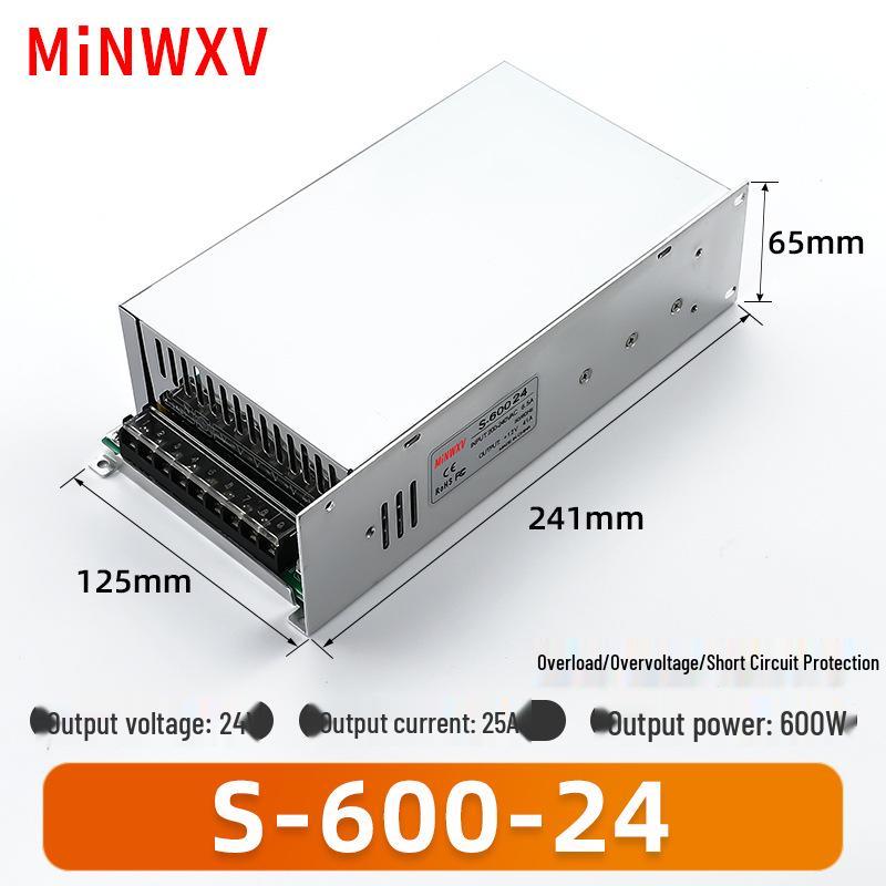 S Switch 220V AC to 12V/24V DC Transformer for Industrial Lighting Monitors.