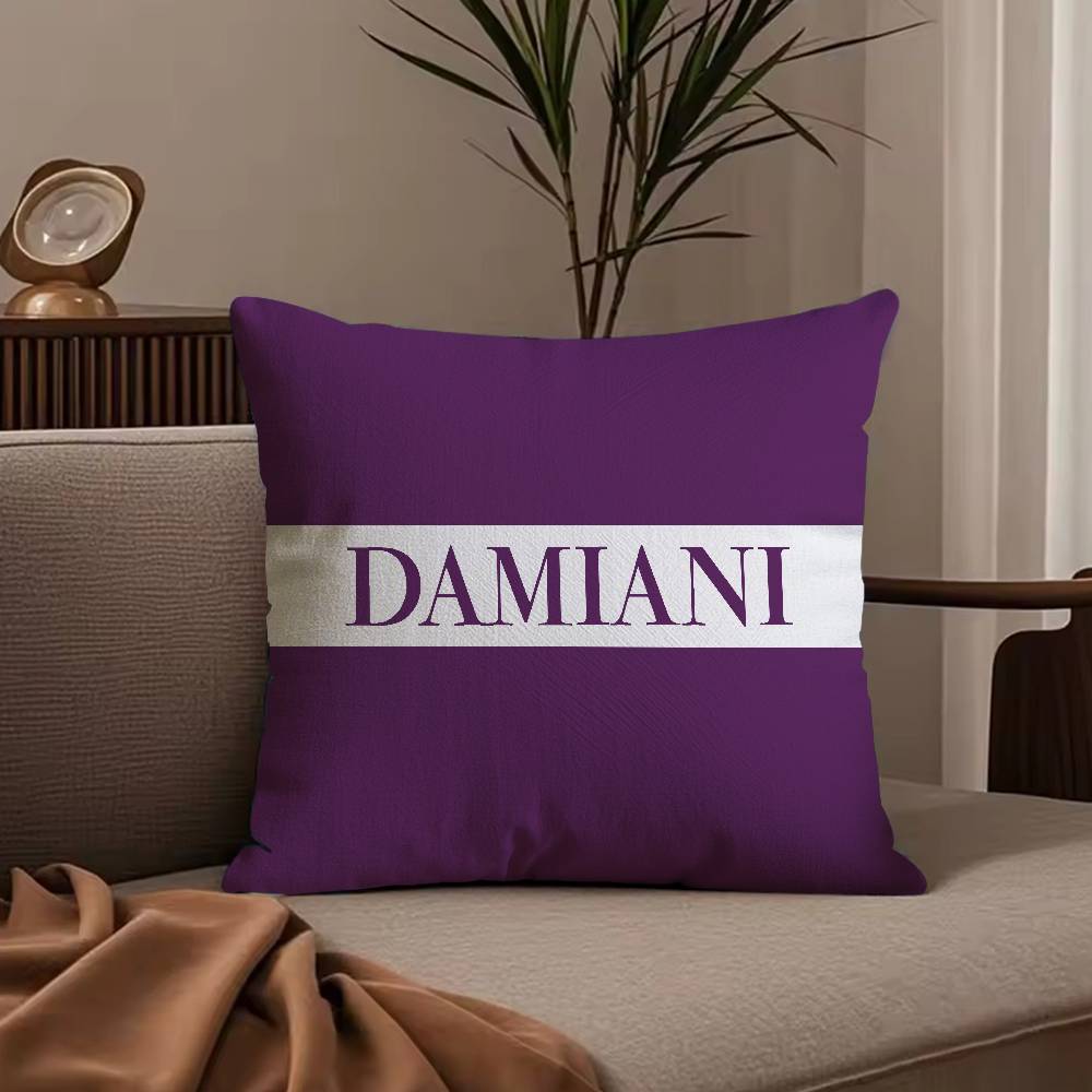 Итальянская Великолепная Наволочка D-Damiani Противопылевая Наволочка Невидимая молния шелковистый короткий плюш Чехол для подушки дивана