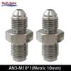 HaoFa - AN3 - M10 x 1.0 (Metric 10mm) To 3AN -3 AN3 Male Brake Adapter Fittings Iron Universal 2Pcs