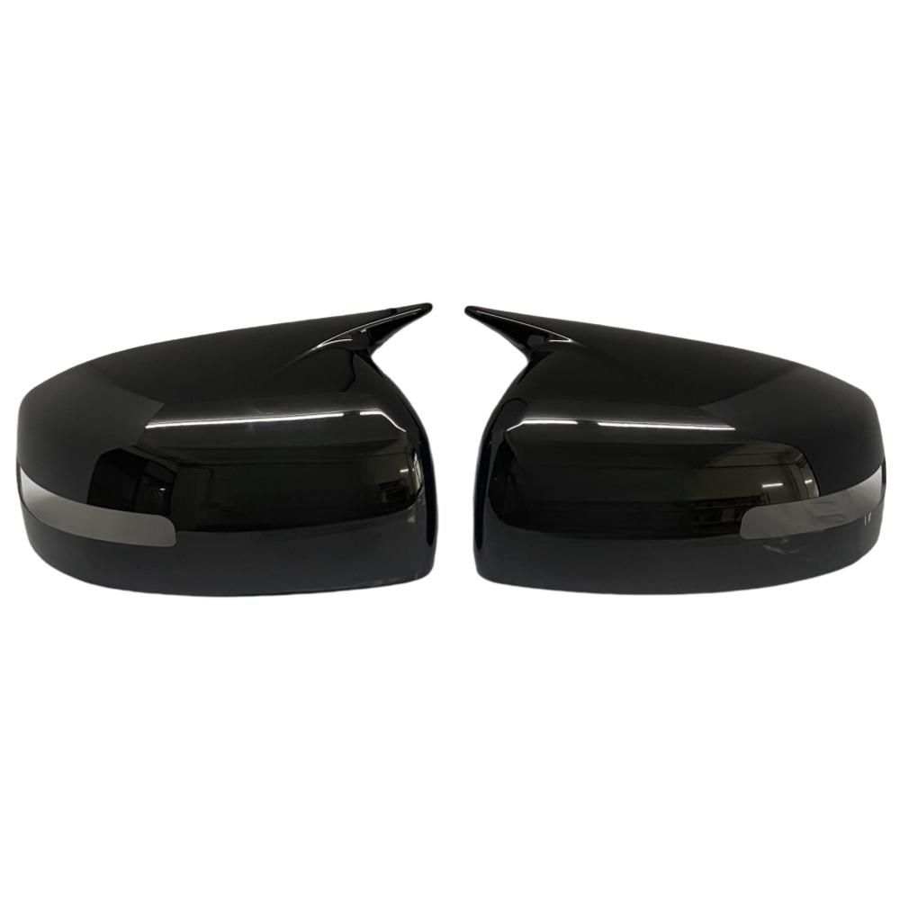 For Mitsubishi Lancer X 10 EX EVO 2013-2016 M Style Black/Carbon Side Door Rearview Mirror Cover Cap Trim Shell Sticker Car