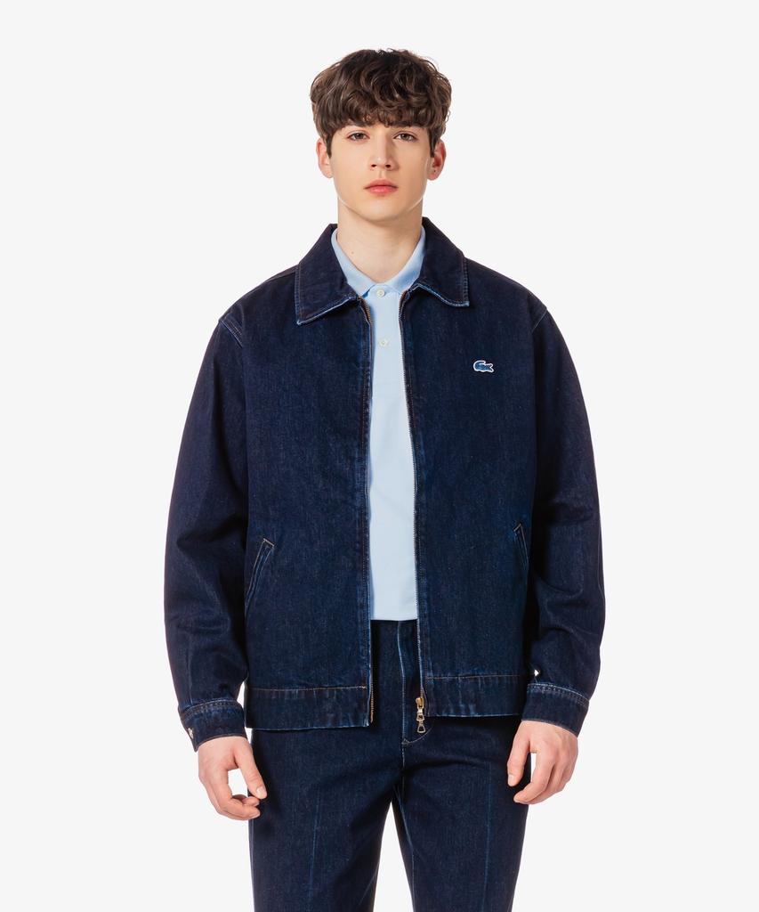 Lacoste Men'S Jp Denim Zip-Up Jacket Bh9438-56G 3Gf
