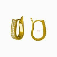 Stainless Steel Water Drop Vvs ZIRCON Bulk Dg Womens Star Letter Unique Trendy Elegant Earring